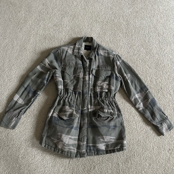 Rails Whitaker Sage Camo Jacket Faux-fur Lining Military Streetwear Women's S - Picture 3 of 10